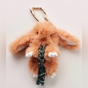 FREE PEOPLE Fluffy Rabbit Bag Charm NWT